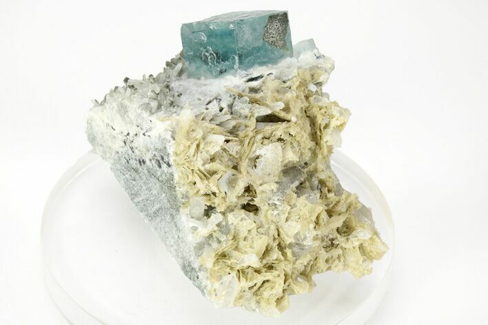 Colorful Cubic Fluorite Crystals with Phantoms - Yaogangxian Mine #215798
